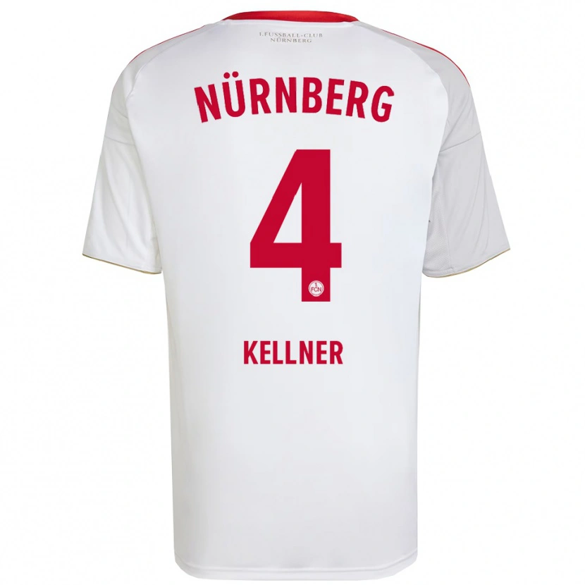 Danxen Men Benedikt Kellner #4 White Red Away Jersey 2025/26 T-Shirt