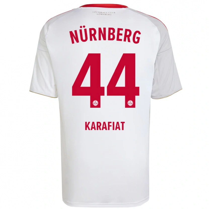 Danxen Men Ondrej Karafiat #44 White Red Away Jersey 2025/26 T-Shirt