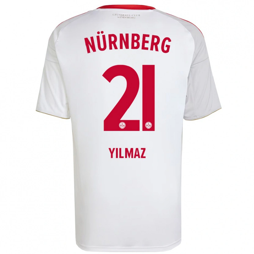 Danxen Men Berkay Yilmaz #21 White Red Away Jersey 2025/26 T-Shirt