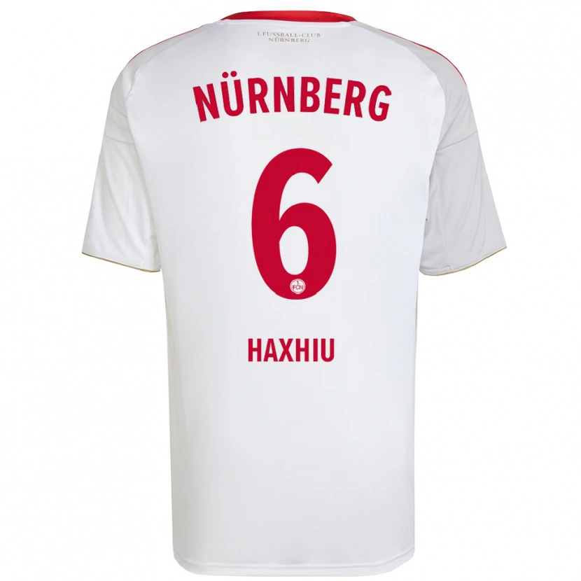 Danxen Men Lion Haxhiu #6 White Red Away Jersey 2025/26 T-Shirt