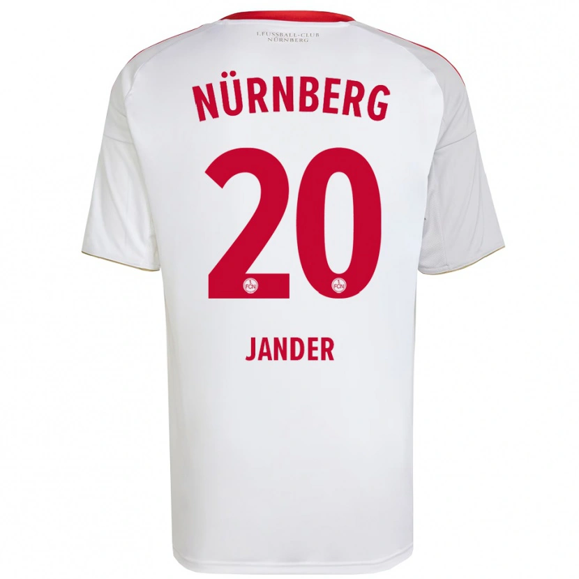 Danxen Men Caspar Jander #20 White Red Away Jersey 2025/26 T-Shirt