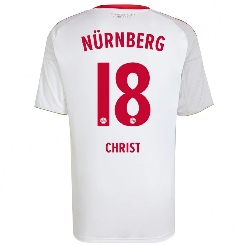 Danxen Men Maurice Christ #18 White Red Away Jersey 2025/26 T-Shirt