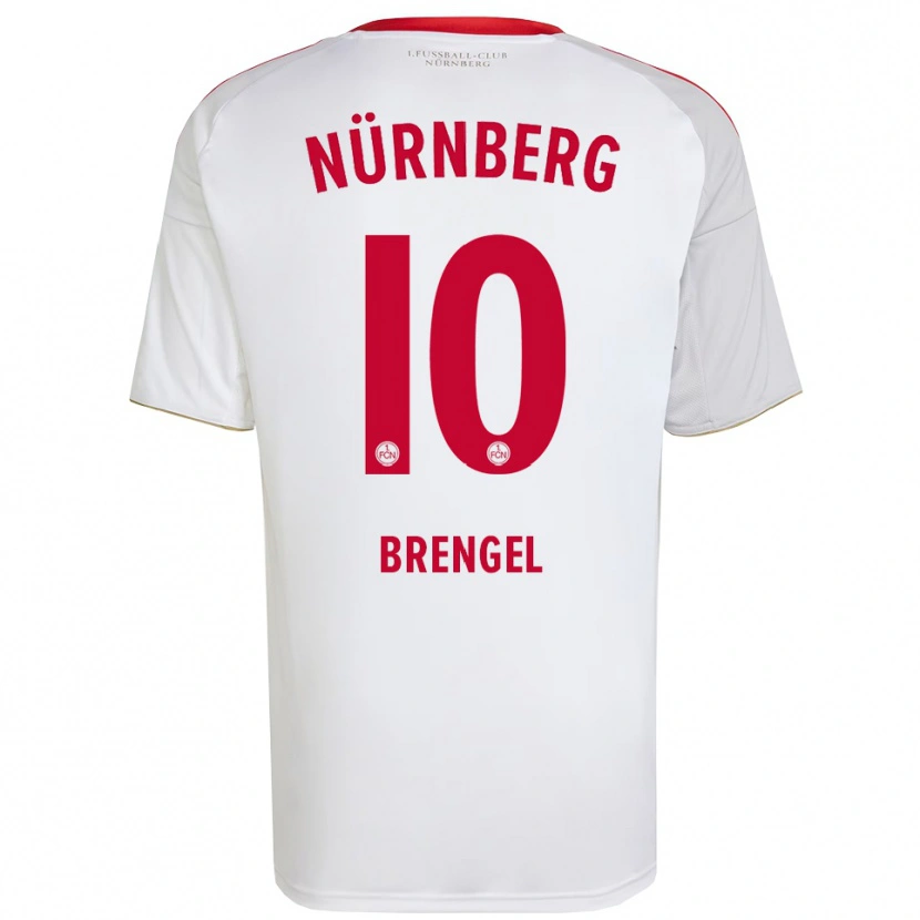 Danxen Men Jonna Brengel #10 White Red Away Jersey 2025/26 T-Shirt