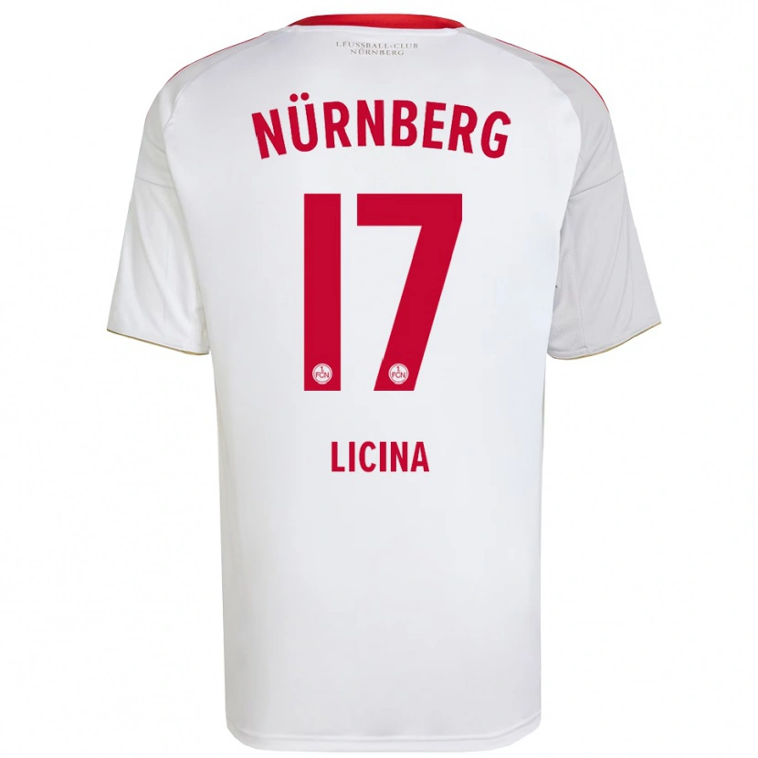 Danxen Men Selma Licina #17 White Red Away Jersey 2025/26 T-Shirt