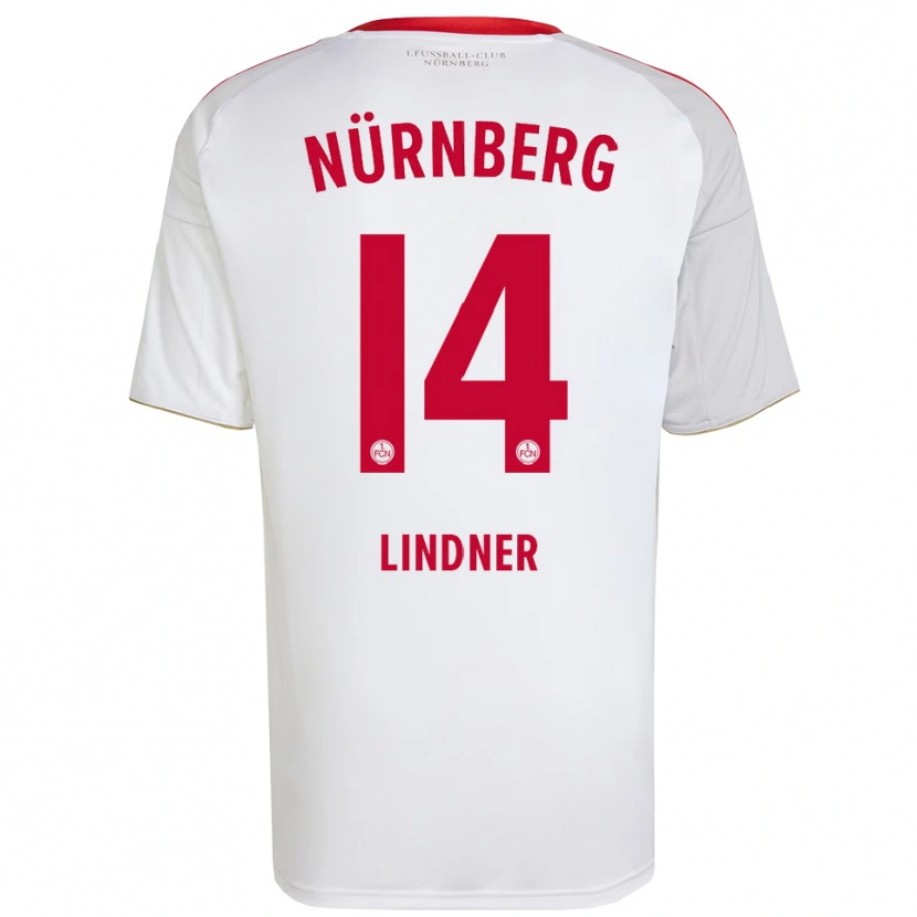Danxen Men Marlene Lindner #14 White Red Away Jersey 2025/26 T-Shirt