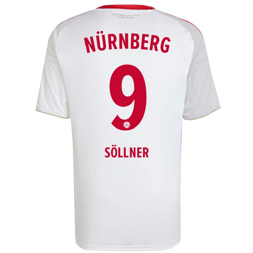 Danxen Men Tobias Söllner #9 White Red Away Jersey 2025/26 T-Shirt