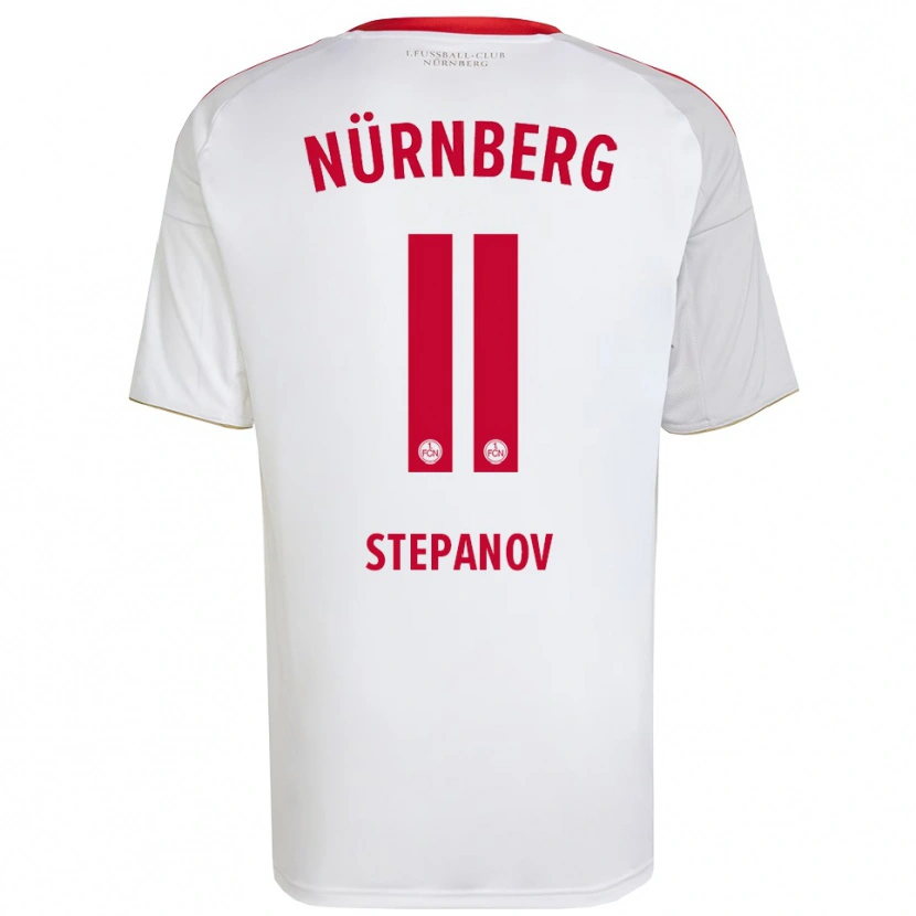 Danxen Men Artem Stepanov #11 White Red Away Jersey 2025/26 T-Shirt