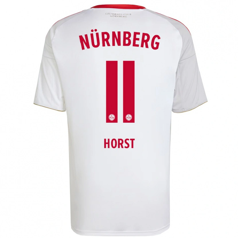 Danxen Men Luca Horst #11 White Red Away Jersey 2025/26 T-Shirt