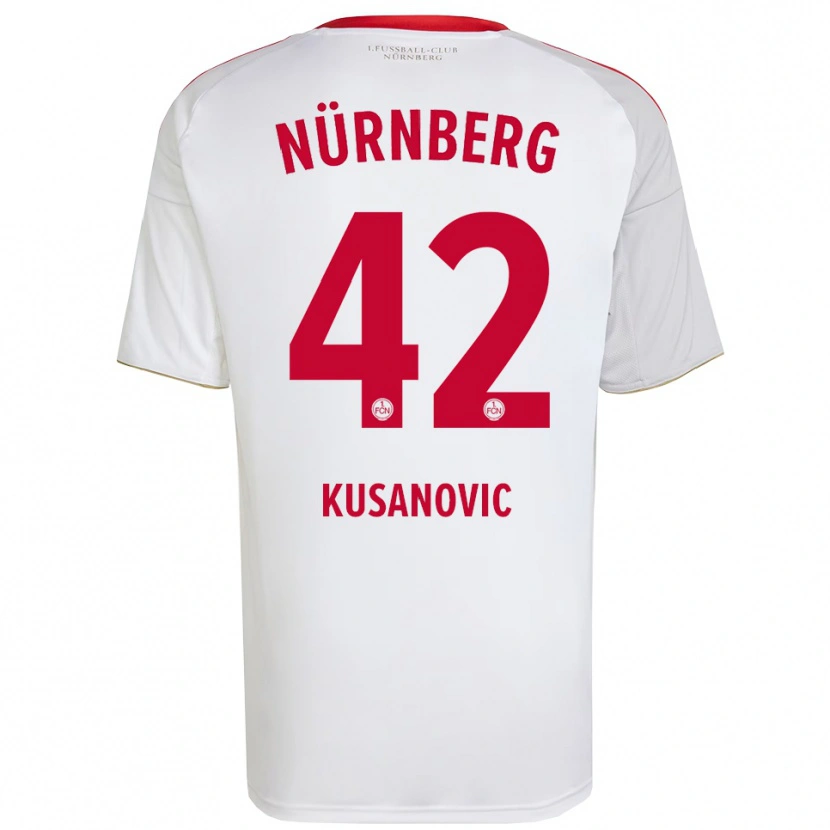 Danxen Men Tino Kusanovic #42 White Red Away Jersey 2025/26 T-Shirt
