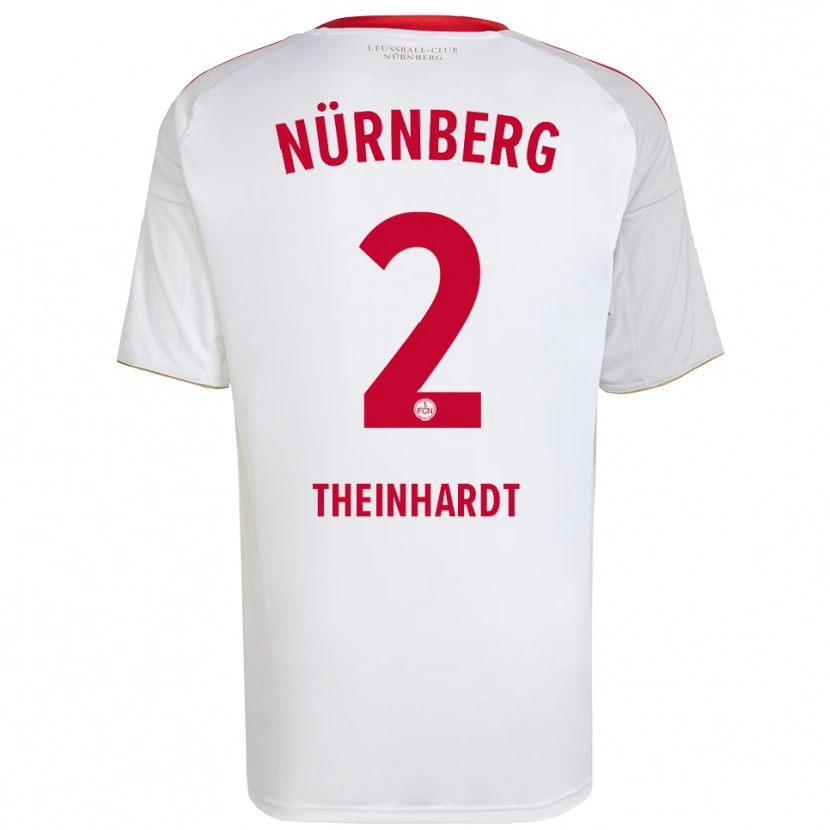 Danxen Men Johannes Theinhardt #2 White Red Away Jersey 2025/26 T-Shirt