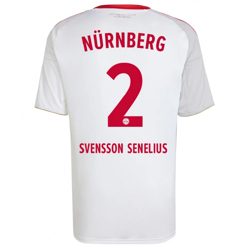 Danxen Men Klara Svensson Senelius #2 White Red Away Jersey 2025/26 T-Shirt