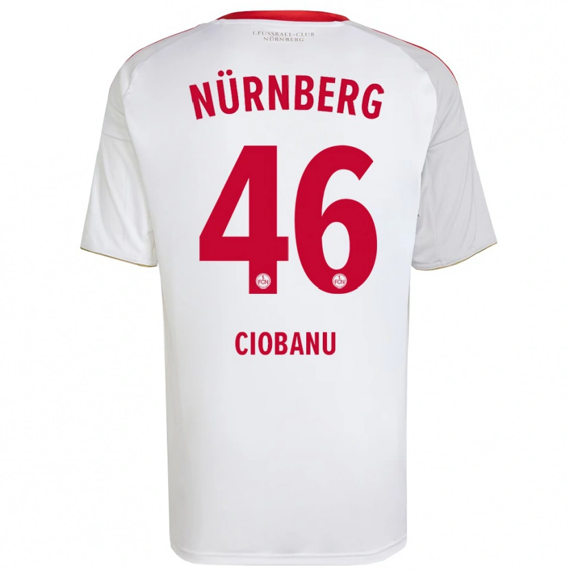 Danxen Men Ion Ciobanu #46 White Red Away Jersey 2025/26 T-Shirt