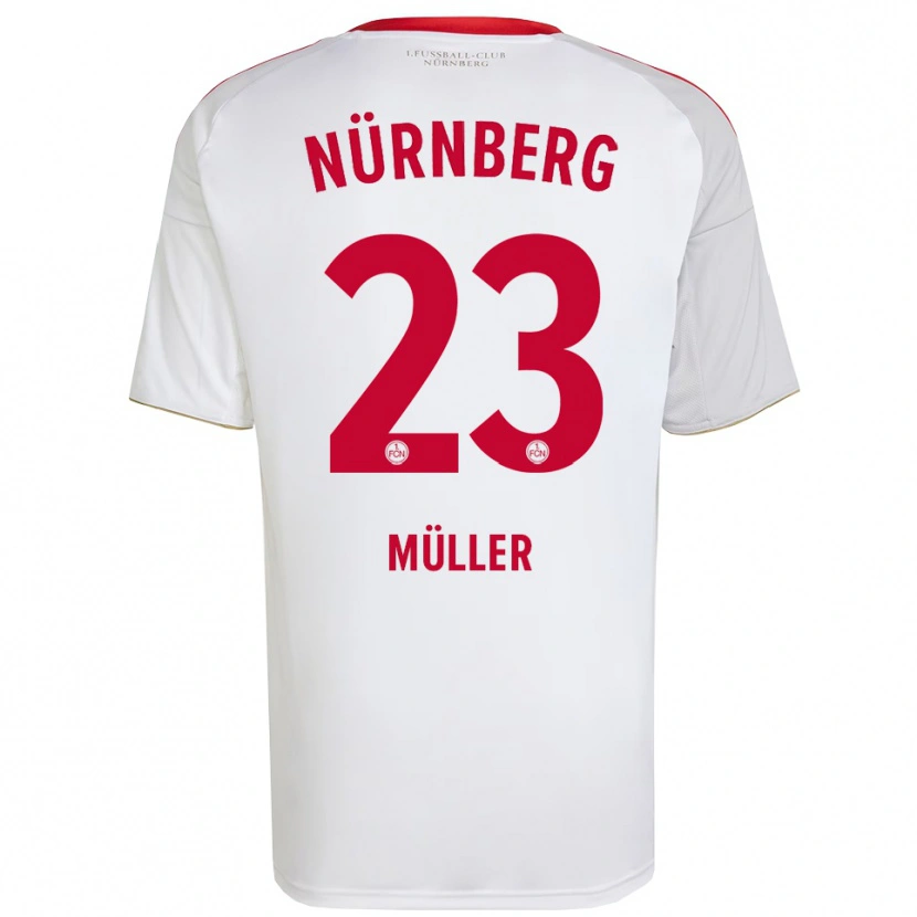 Danxen Men Paul Müller #23 White Red Away Jersey 2025/26 T-Shirt