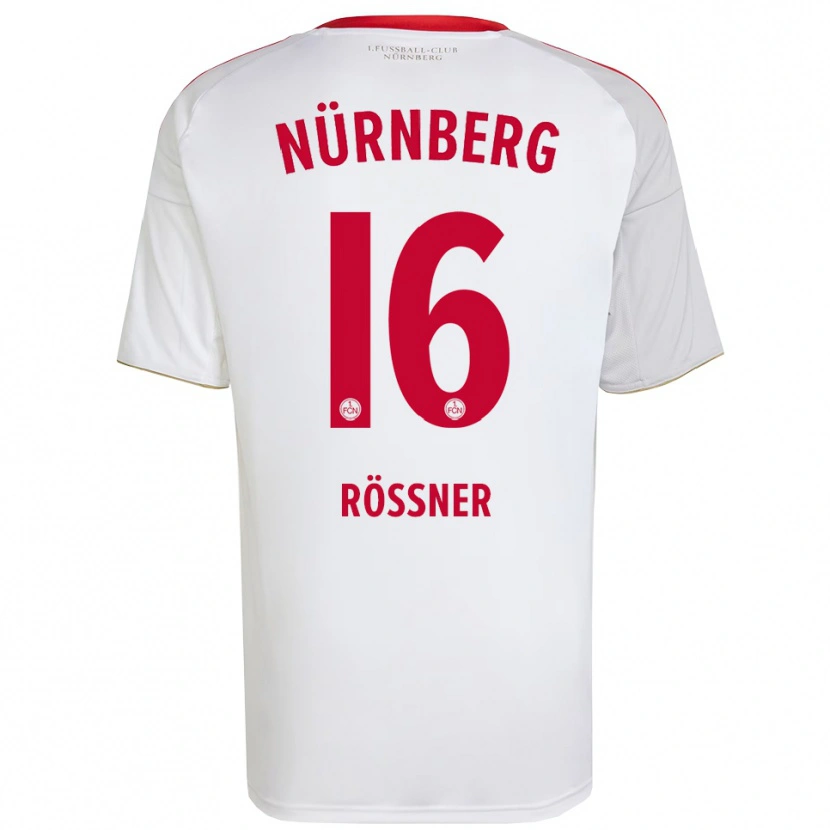 Danxen Men Marlon Rößner #16 White Red Away Jersey 2025/26 T-Shirt