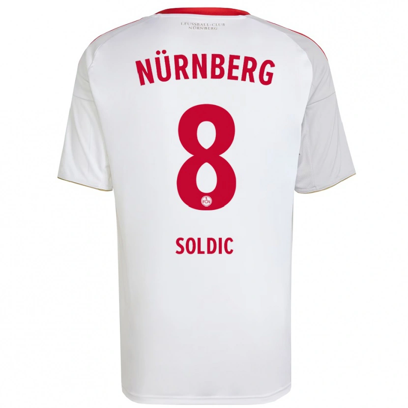 Danxen Men Marko Soldic #8 White Red Away Jersey 2025/26 T-Shirt