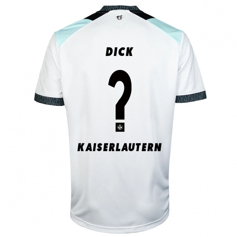 Danxen Men Paul Dick #0 White Black Away Jersey 2025/26 T-Shirt