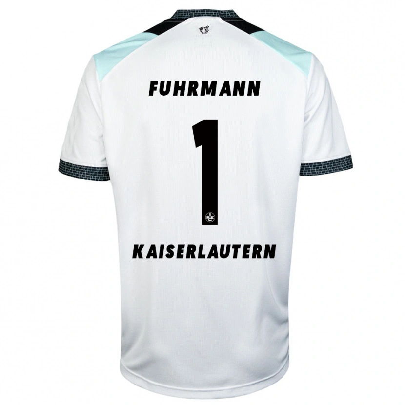 Danxen Men Lasse Fuhrmann #1 White Black Away Jersey 2025/26 T-Shirt