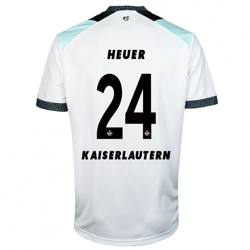 Danxen Men Jannis Heuer #24 White Black Away Jersey 2025/26 T-Shirt