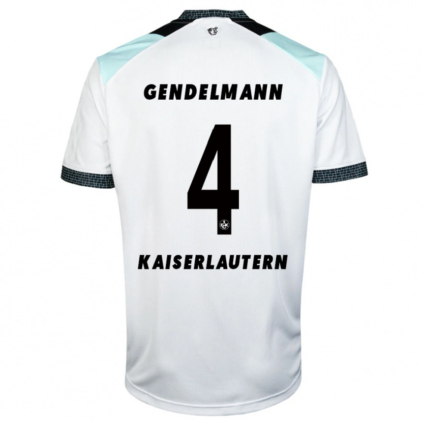 Danxen Men Nikita Gendelmann #4 White Black Away Jersey 2025/26 T-Shirt