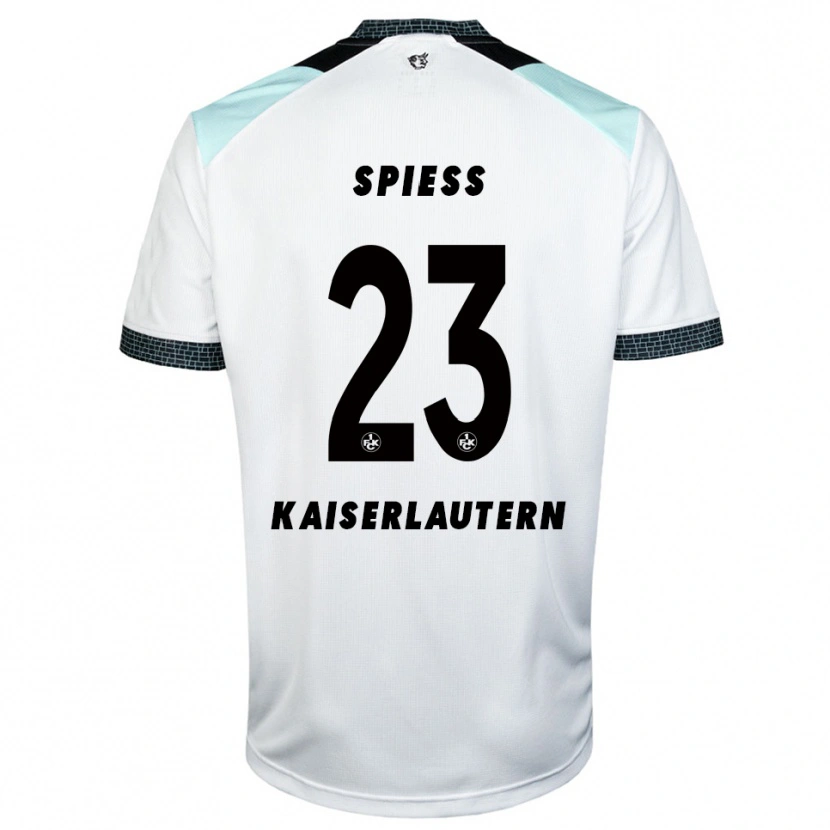 Danxen Men Louis Spieß #23 White Black Away Jersey 2025/26 T-Shirt
