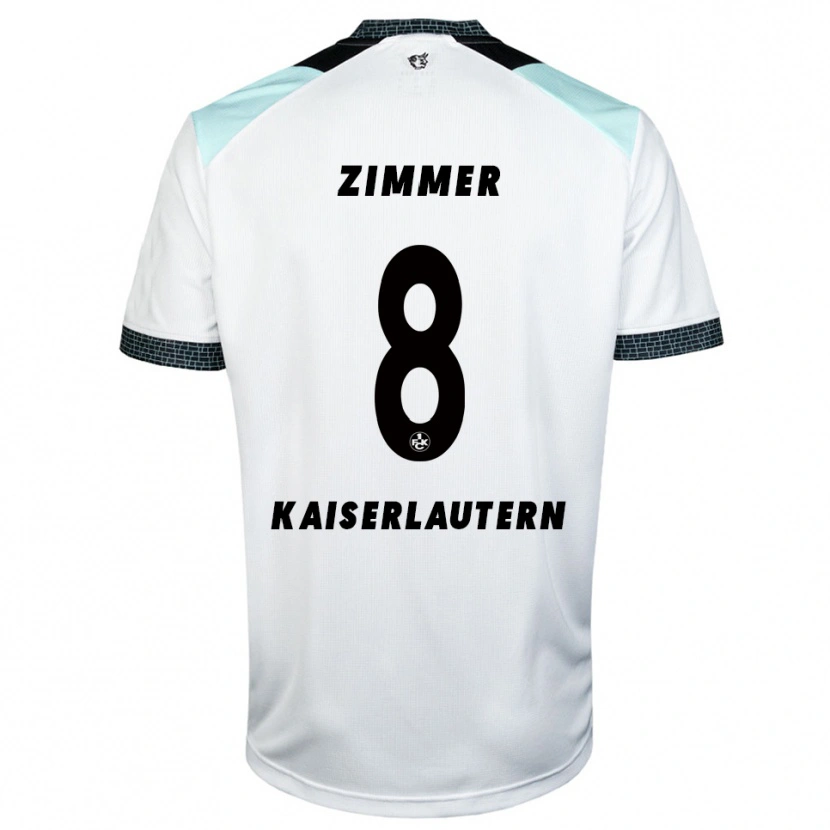 Danxen Men Jean Zimmer #8 White Black Away Jersey 2025/26 T-Shirt