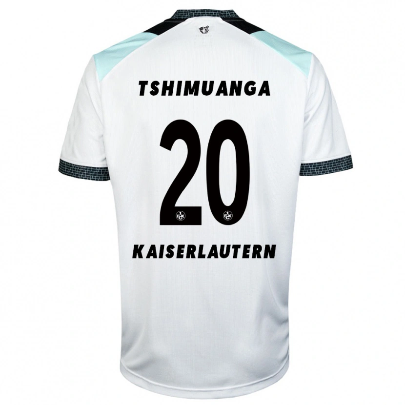 Danxen Men Aaron Tshimuanga #20 White Black Away Jersey 2025/26 T-Shirt