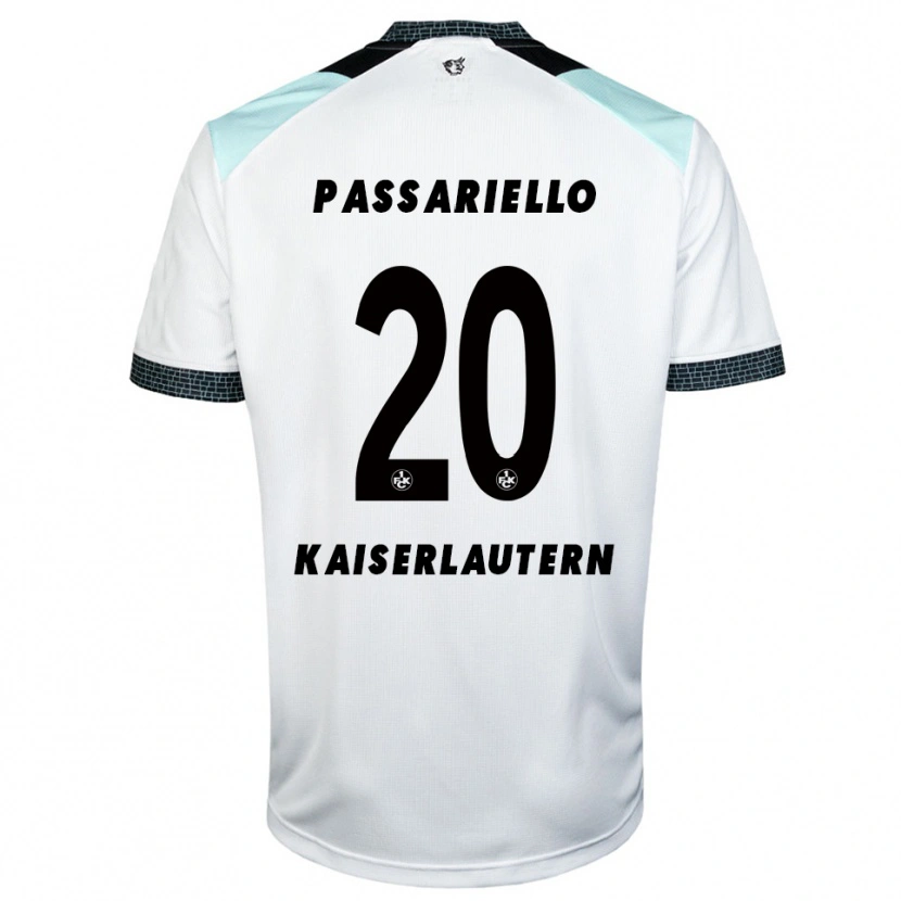 Danxen Men Federico Passariello #20 White Black Away Jersey 2025/26 T-Shirt