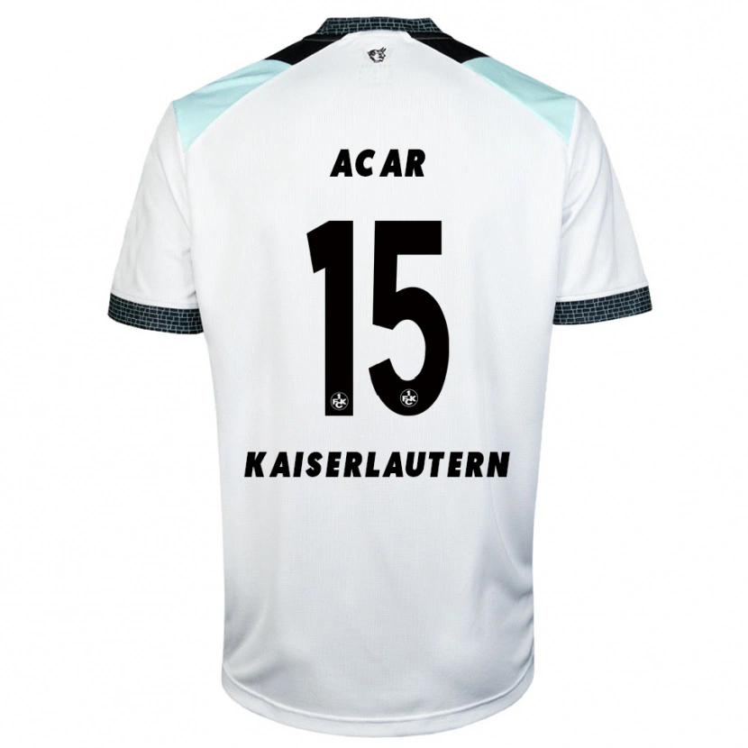 Danxen Men Samet Acar #15 White Black Away Jersey 2025/26 T-Shirt