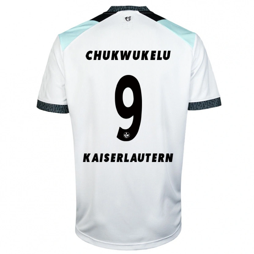 Danxen Men Chinedu Chukwukelu #9 White Black Away Jersey 2025/26 T-Shirt