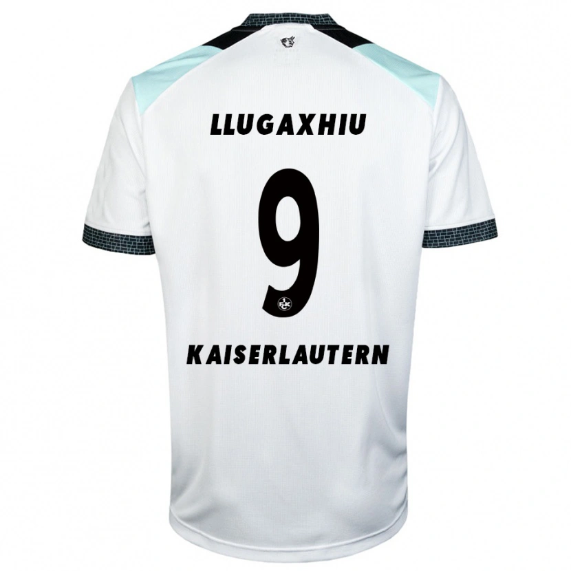 Danxen Men Arjon Llugaxhiu #9 White Black Away Jersey 2025/26 T-Shirt
