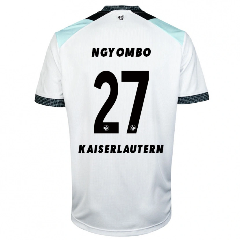 Danxen Men Beni Ngyombo #27 White Black Away Jersey 2025/26 T-Shirt