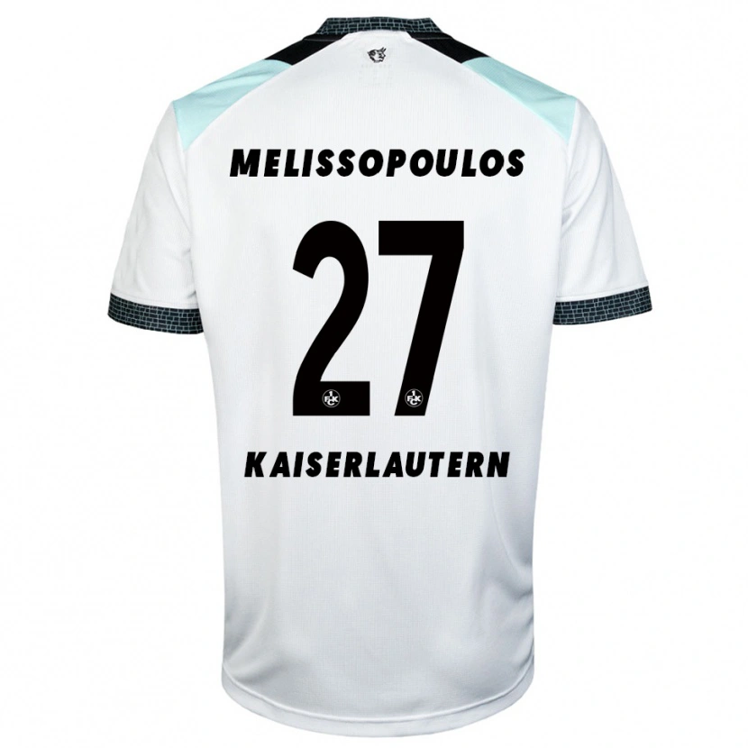 Danxen Men Samuel Melissopoulos #27 White Black Away Jersey 2025/26 T-Shirt