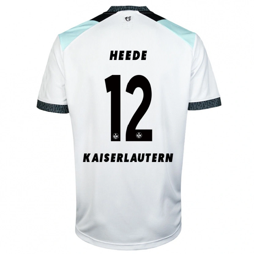 Danxen Men Jannis Heede #12 White Black Away Jersey 2025/26 T-Shirt