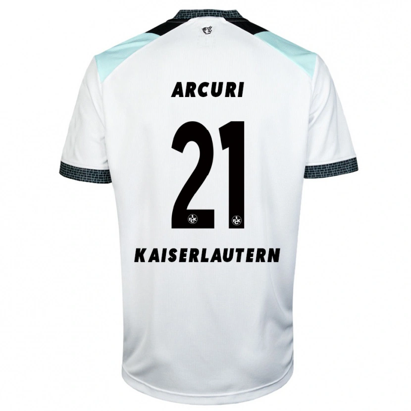 Danxen Men Gionathan Arcuri #21 White Black Away Jersey 2025/26 T-Shirt