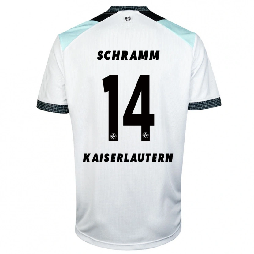Danxen Men David Schramm #14 White Black Away Jersey 2025/26 T-Shirt