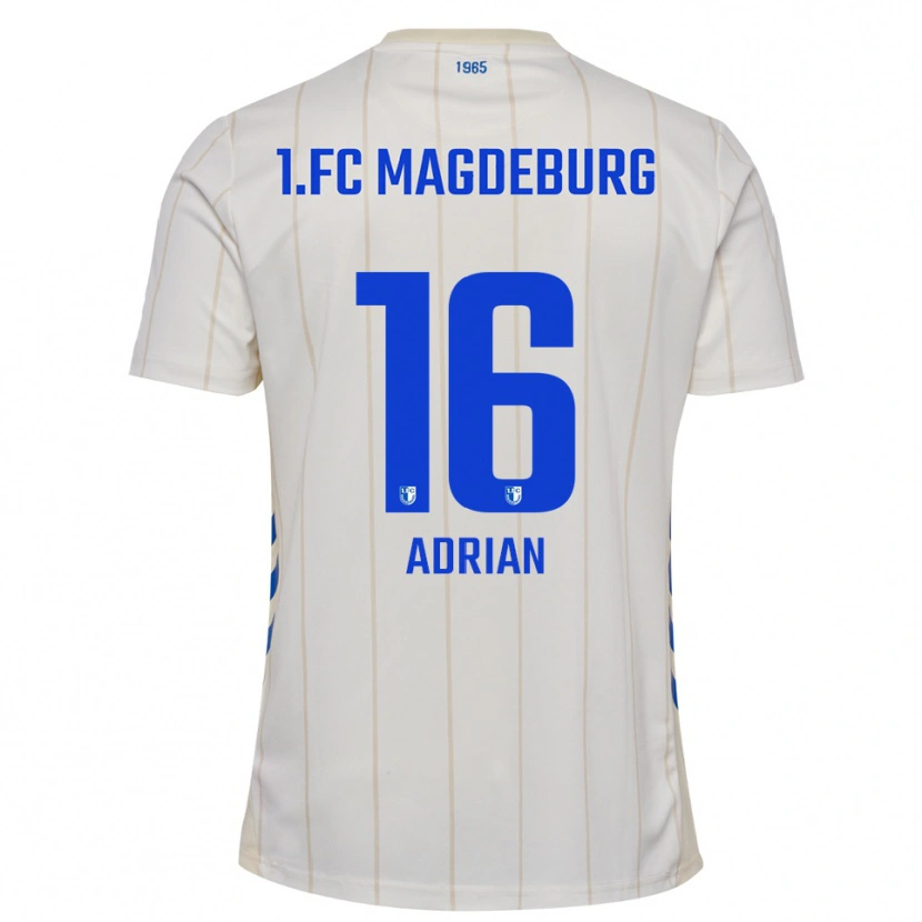 Danxen Men Max Adrian #16 White Blue Away Jersey 2025/26 T-Shirt