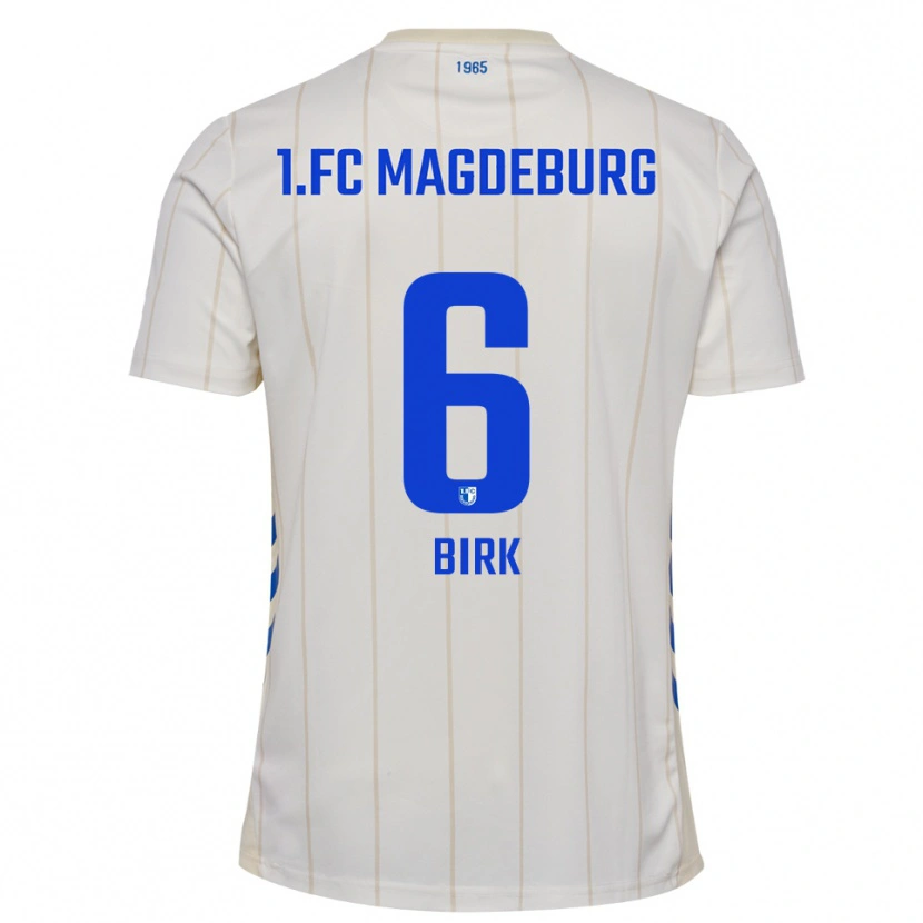 Danxen Men Timo Birk #6 White Blue Away Jersey 2025/26 T-Shirt