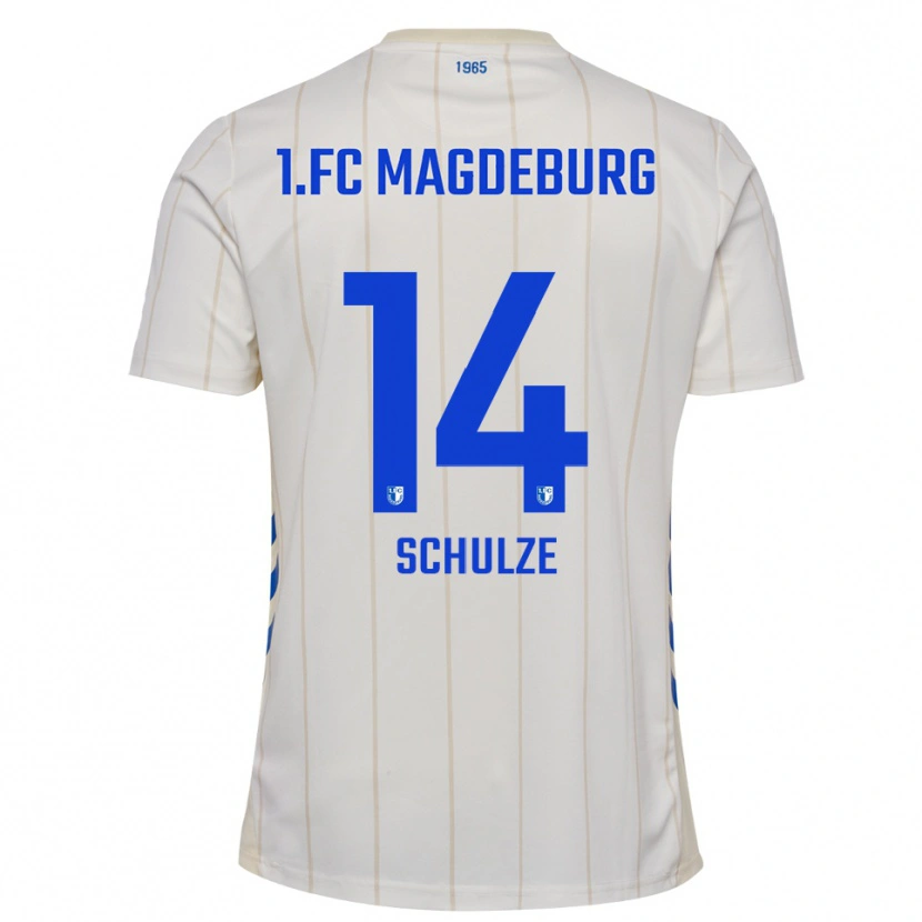 Danxen Men Conner Schulze #14 White Blue Away Jersey 2025/26 T-Shirt