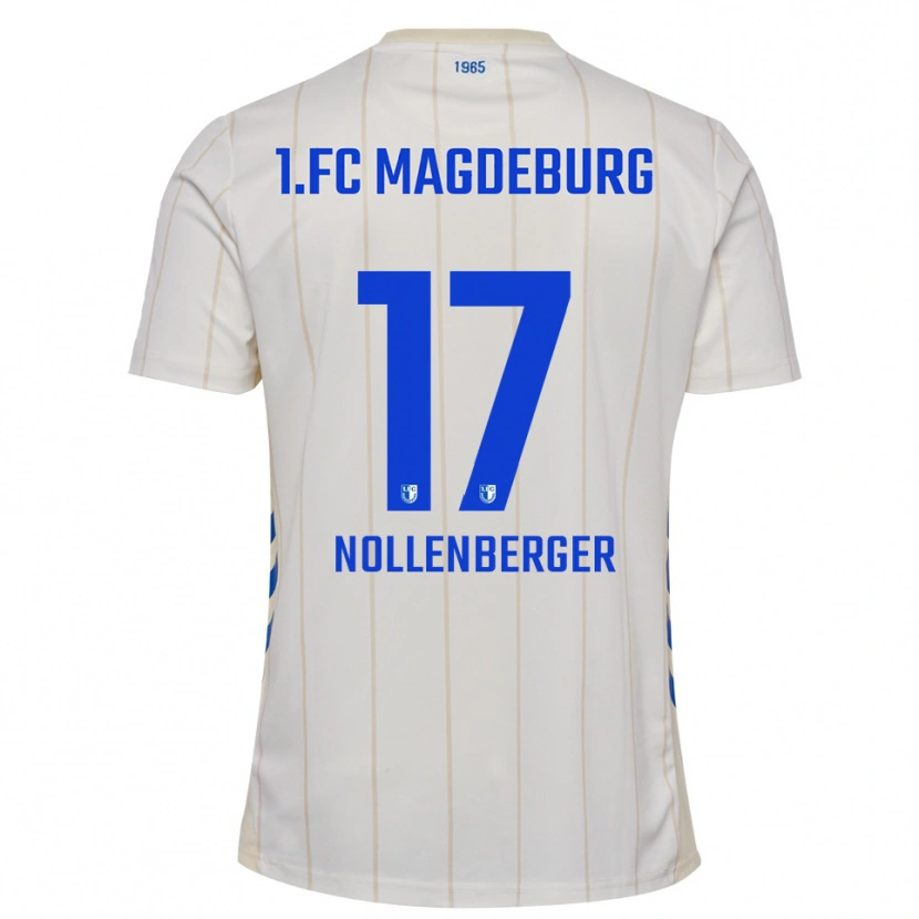 Danxen Men Alexander Nollenberger #17 White Blue Away Jersey 2025/26 T-Shirt