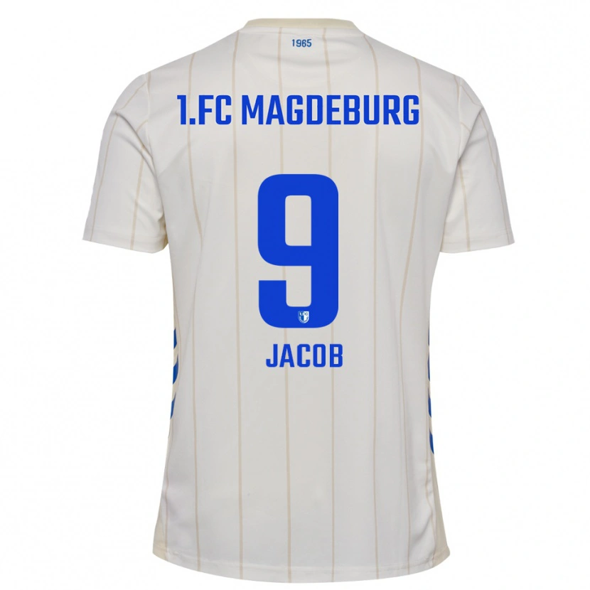 Danxen Men Tyler Jacob #9 White Blue Away Jersey 2025/26 T-Shirt