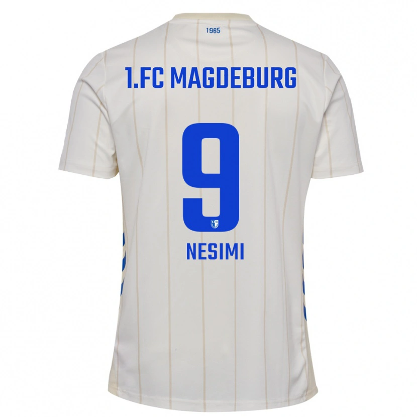 Danxen Men Denisa Nesimi #9 White Blue Away Jersey 2025/26 T-Shirt