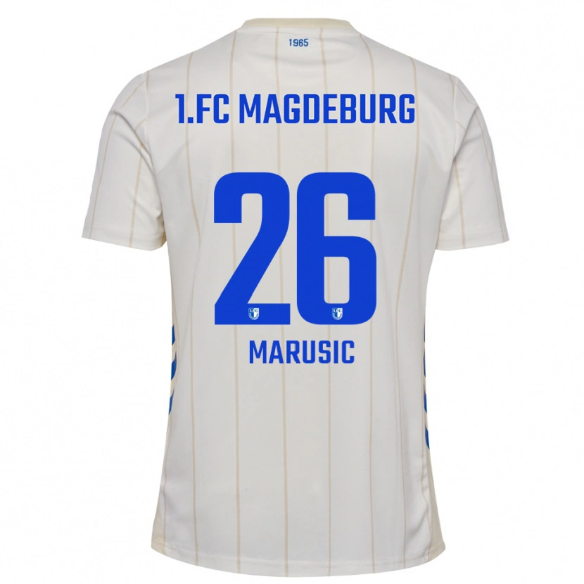 Danxen Men Aleksa Marusic #26 White Blue Away Jersey 2025/26 T-Shirt