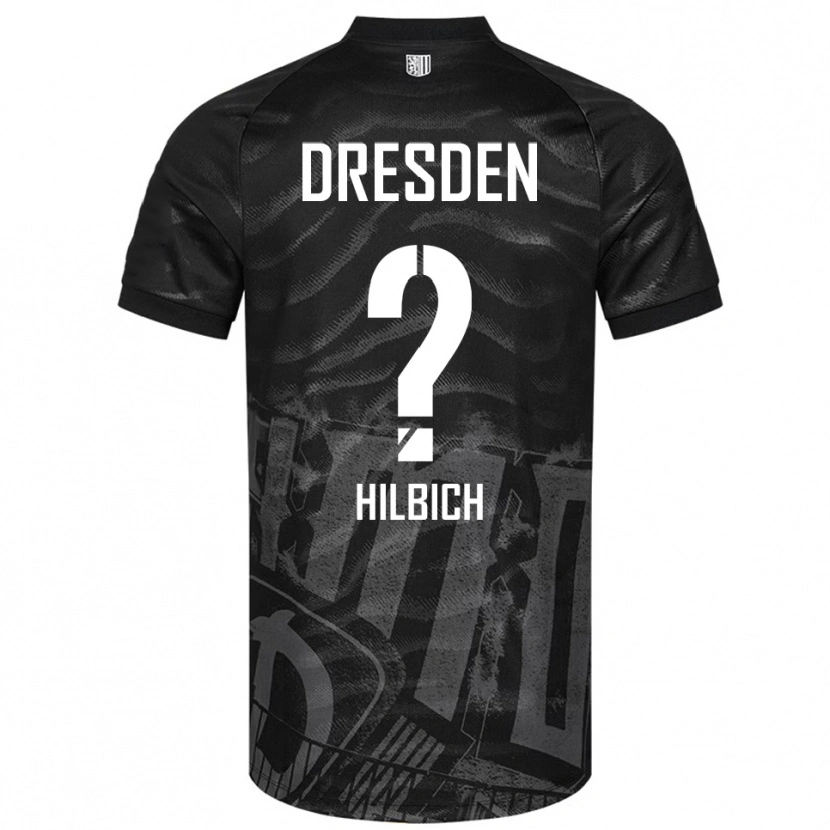 Danxen Men Amelie Hilbich #0 Black Gray Away Jersey 2025/26 T-Shirt