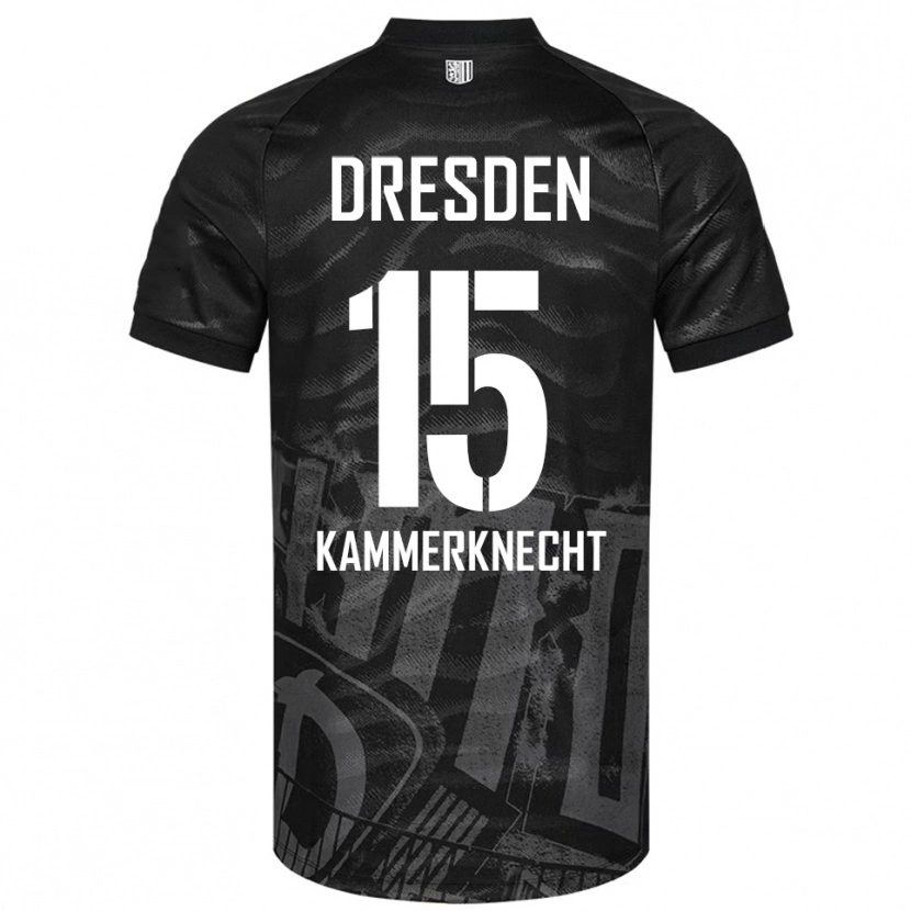 Danxen Men Claudio Kammerknecht #15 Black Gray Away Jersey 2025/26 T-Shirt