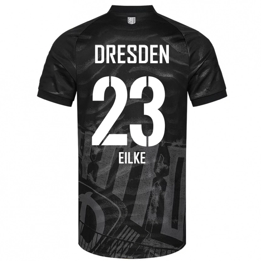 Danxen Men Lennox Eilke #23 Black Gray Away Jersey 2025/26 T-Shirt