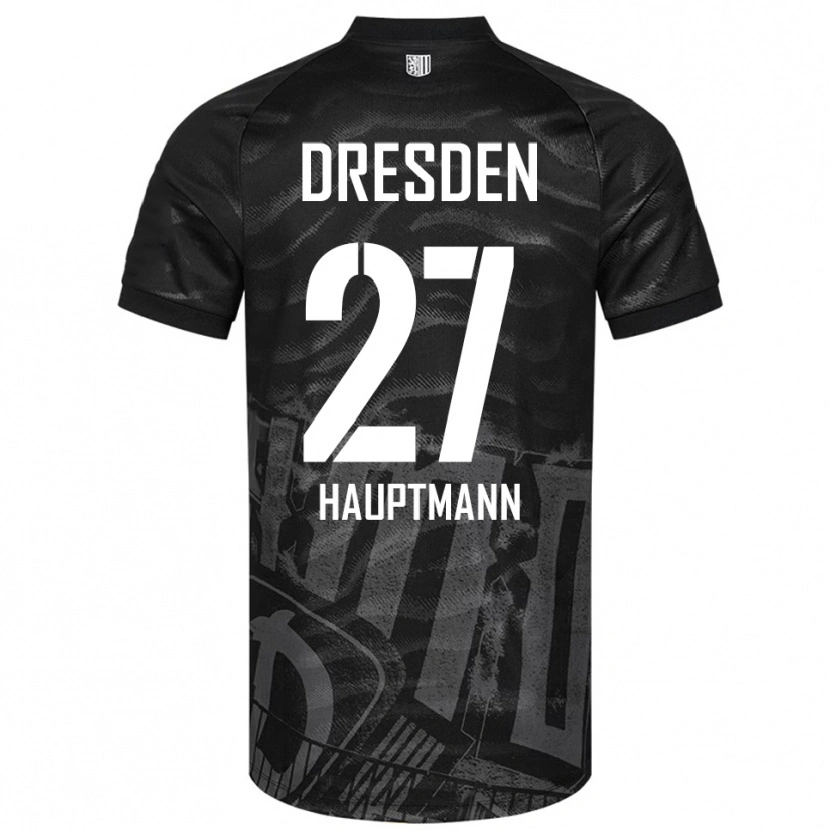 Danxen Men Niklas Hauptmann #27 Black Gray Away Jersey 2025/26 T-Shirt