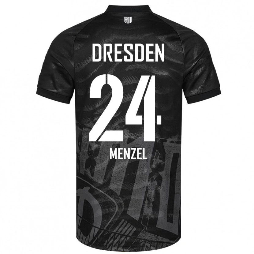 Danxen Men Tony Menzel #24 Black Gray Away Jersey 2025/26 T-Shirt