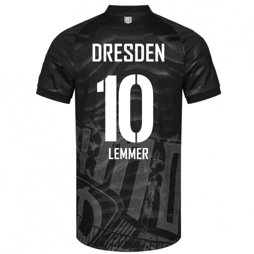 Danxen Men Jakob Lemmer #10 Black Gray Away Jersey 2025/26 T-Shirt