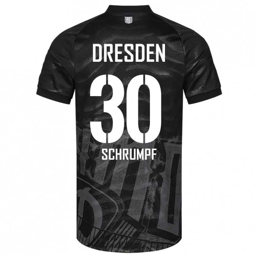 Danxen Men Janis Schrumpf #30 Black Gray Away Jersey 2025/26 T-Shirt