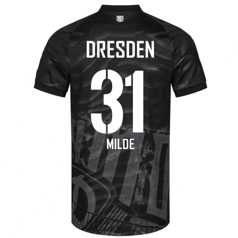 Danxen Men Paul Milde #31 Black Gray Away Jersey 2025/26 T-Shirt